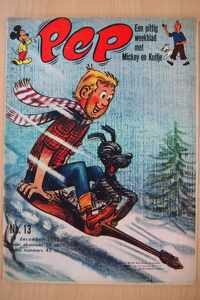 Pep No.13 - Een pittig weekblad met Mickey en Kuifje - 29 december 1962