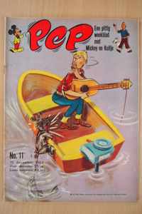 Pep No.11 - Een pittig  weekblad met Mickey en Kuifje - 15 december 1962