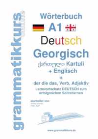 Woerterbuch Deutsch - Georgisch - Englisch Niveau A1