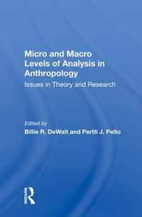 Micro And Macro Levels Of Analysis In Anthropology