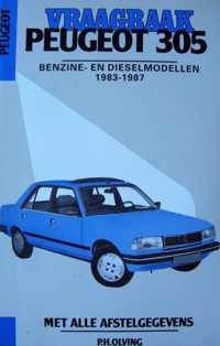 Vraagbaak PEUGEOT 305 (BENZ.+DIESEL) 1983-1987 met alle afstelgegevens