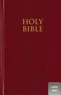 NIV, Pew Bible, Large Print, Hardcover, Red