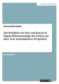 Das Verhaltnis von Herr und Knecht in Hegels Phanomenologie des Geistes aus inter- bzw. intrasubjektiver Perspektive
