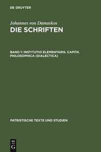 Institutio Elementaris. Capita Philosophica (Dialectica)