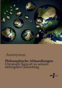 Philosophische Abhandlungen