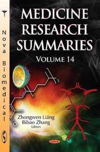 Medicine Research Summaries (with Biographical Sketches)