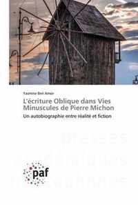 L'ecriture Oblique dans Vies Minuscules de Pierre Michon