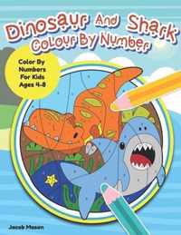 Dinosaur And Shark Colour By Number