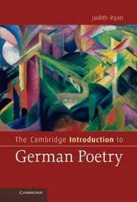 The Cambridge Introduction to German Poetry