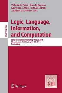 Logic Language Information and Computation