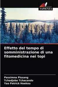 Effetto del tempo di somministrazione di una fitomedicina nei topi