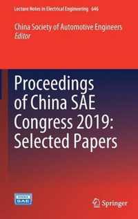 Proceedings of China SAE Congress 2019 Selected Papers