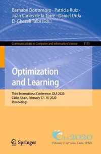 Optimization and Learning: Third International Conference, Ola 2020, Cádiz, Spain, February 17-19, 2020, Proceedings