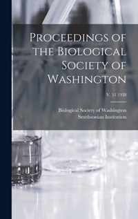Proceedings of the Biological Society of Washington; v. 51 1938