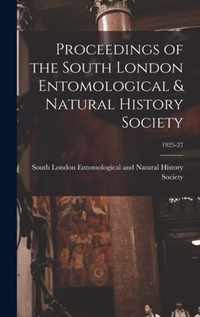 Proceedings of the South London Entomological & Natural History Society; 1925-27