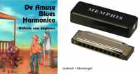 Speel op de amuse blues harmonica