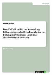 Das 4C/Id-Modell in Der Anwendung. Bildungswissenschaftler Schulen Leiter Von Bildungseinrichtungen