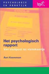 Psychologie & praktijk  -   Het psychologisch rapport