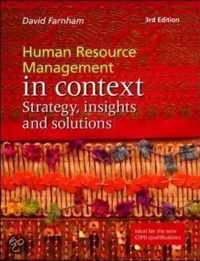 Human Resource Management in Context