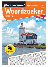 Puzzelsport Puzzelboek 96 pagina&apos;s Woordzoeker Special 3 Stippen