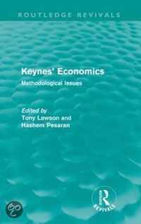 Keynes' Economics (Routledge Revivals): Methodological Issues