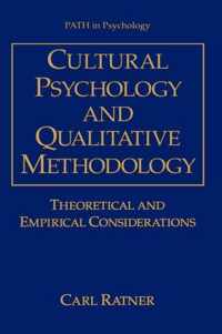 Cultural Psychology and Qualitative Methodology