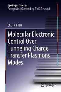 Molecular Electronic Control Over Tunneling Charge Transfer Plasmons Modes