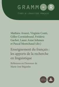 Enseignement du français : les apports de la recherche en linguistique