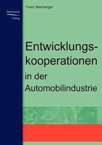 Entwicklungskooperationen in der Automobilindustrie