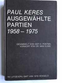 Ausgewahlte partien paul keres 1958-75