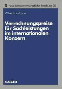 Verrechnungspreise Fur Sachleistungen Im Internationalen Konzern