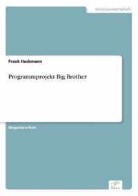 Programmprojekt Big Brother
