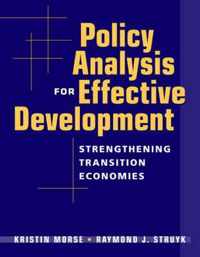 Policy Analysis For Effective Development