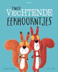 Twee vechtende eekhoorntjes