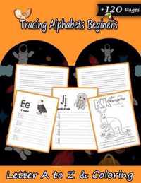 Tracing Alphabets Beginers: Cursive Workbook for Kids 3 in 1