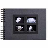 exacompta foto-spiraalalbum passion 320x220mm zwart