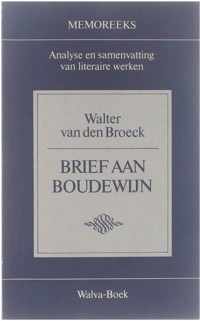 Walter van den Broeck, Brief aan Boudewijn