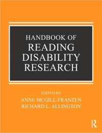 Handbook of Reading Disability Research