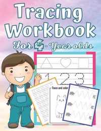 Tracing Workbook for 4 Year-Olds