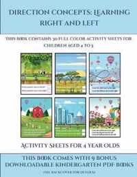 Activity Sheets for 4 Year Olds (Direction concepts learning right and left)
