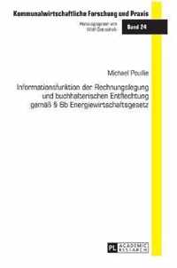 Informationsfunktion Der Rechnungslegung Und Buchhalterischen Entflechtung Gemaess  6b Energiewirtschaftsgesetz