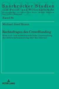 Rechtsfragen Des Crowdfunding
