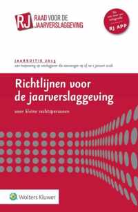 Richtlijnen voor de jaarverslaggeving jaareditie 2015