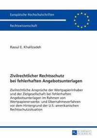 Zivilrechtlicher Rechtsschutz bei fehlerhaften Angebotsunterlagen