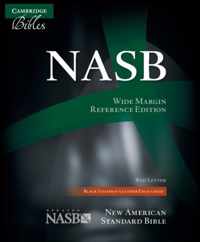 NASB Aquila Wide Margin Reference Bible, Black Goatskin Leather Edge-lined, Red-letter Text, NS746