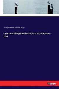 Rede zum Schuljahresabschluss am 29. September 1809