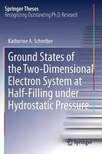 Ground States of the Two-Dimensional Electron System at Half-Filling under Hydrostatic Pressure