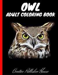 Owl Adult Coloring Book