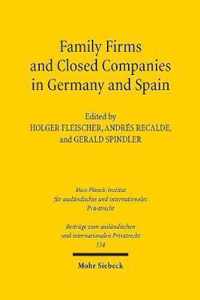 Family Firms and Closed Companies in Germany and Spain