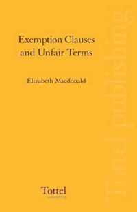 Exemption Clauses and Unfair Terms: Second Edition